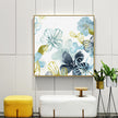 Wall Art - Light Blue Flowers American Style (2 sets)- Canvas Prints-Poster Prints