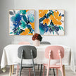 Wall Art - Blue And Yellow Dreams (2 sets)- Canvas Prints-Poster Prints