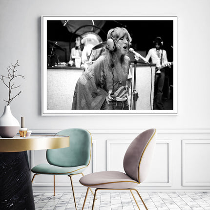 Wall Art - Stevie Nicks and Fleet wood Mac singing - Canvas Prints-Poster Prints