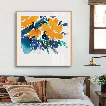 Wall Art - Blue And Yellow Dreams (2 sets)- Canvas Prints-Poster Prints
