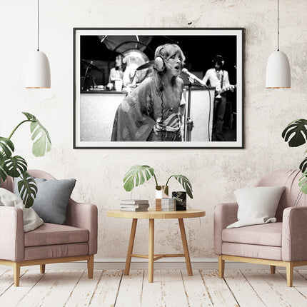 Wall Art - Stevie Nicks and Fleet wood Mac singing - Canvas Prints-Poster Prints