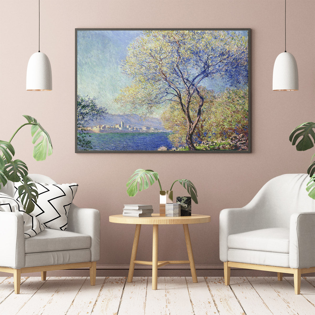 Wall Art - Antibes Seen from the Salis Gardens by Monet- Canvas Prints-Poster Prints