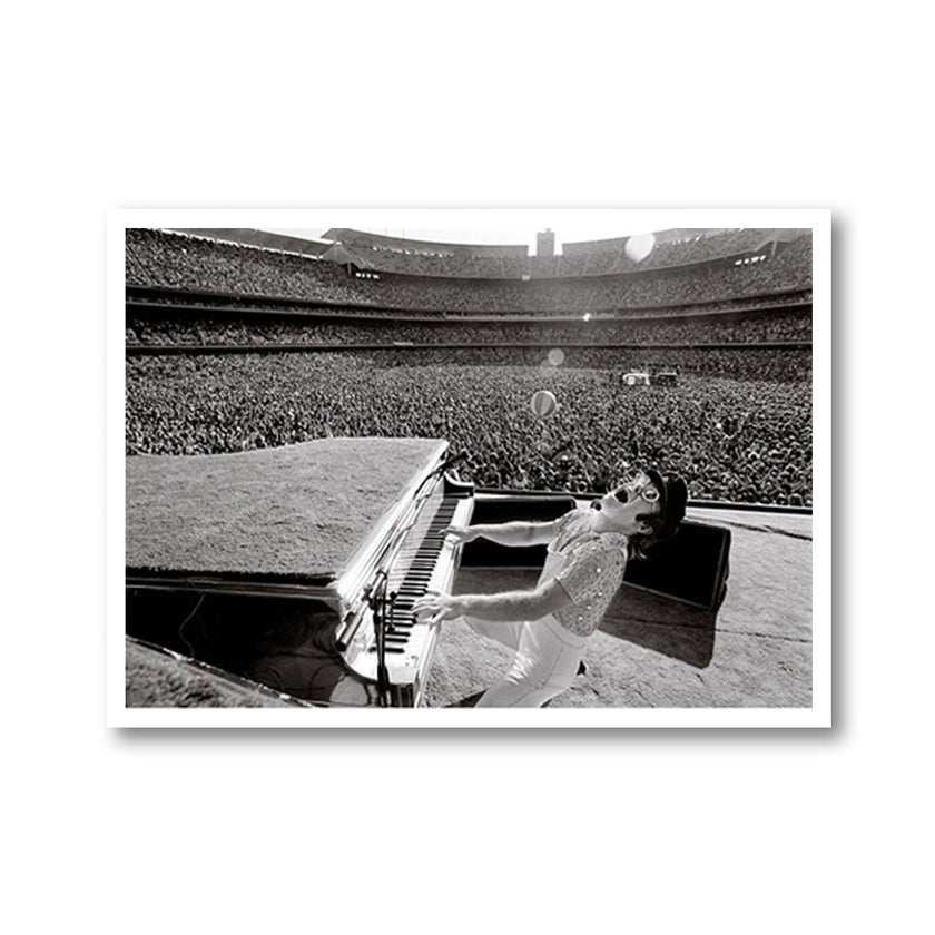Wall Art - Elton John at Dodger Stadium - Canvas Prints-Poster Prints