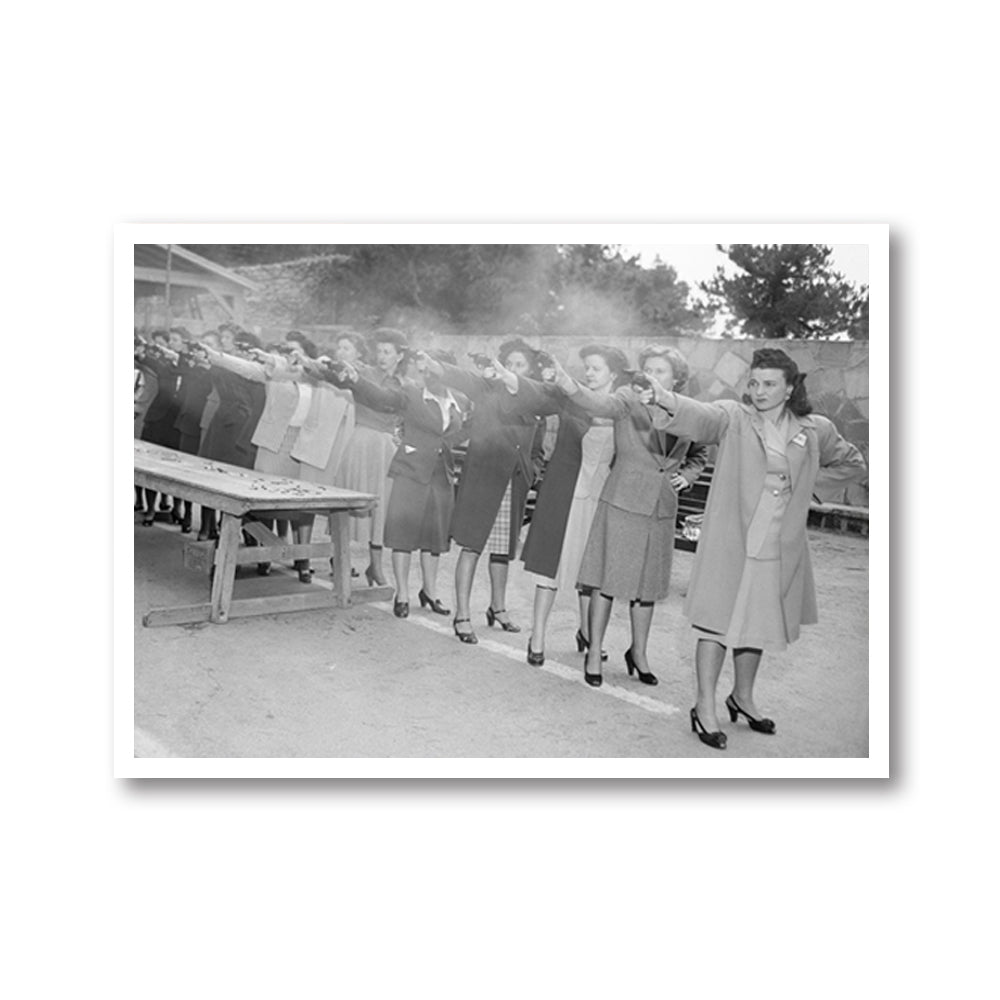 Wall Art - Women Training to be LAPD Officers - Canvas Prints-Poster Prints
