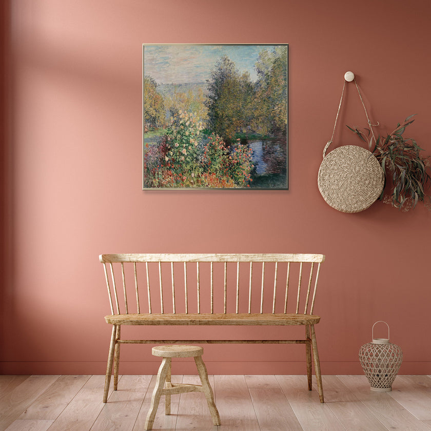 Wall Art - Corner of the garden at Montgeron by Monet - Canvas Prints-Poster Prints