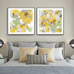 Wall Art - Yellow Flowers American Style (2 sets)- Canvas Prints-Poster Prints
