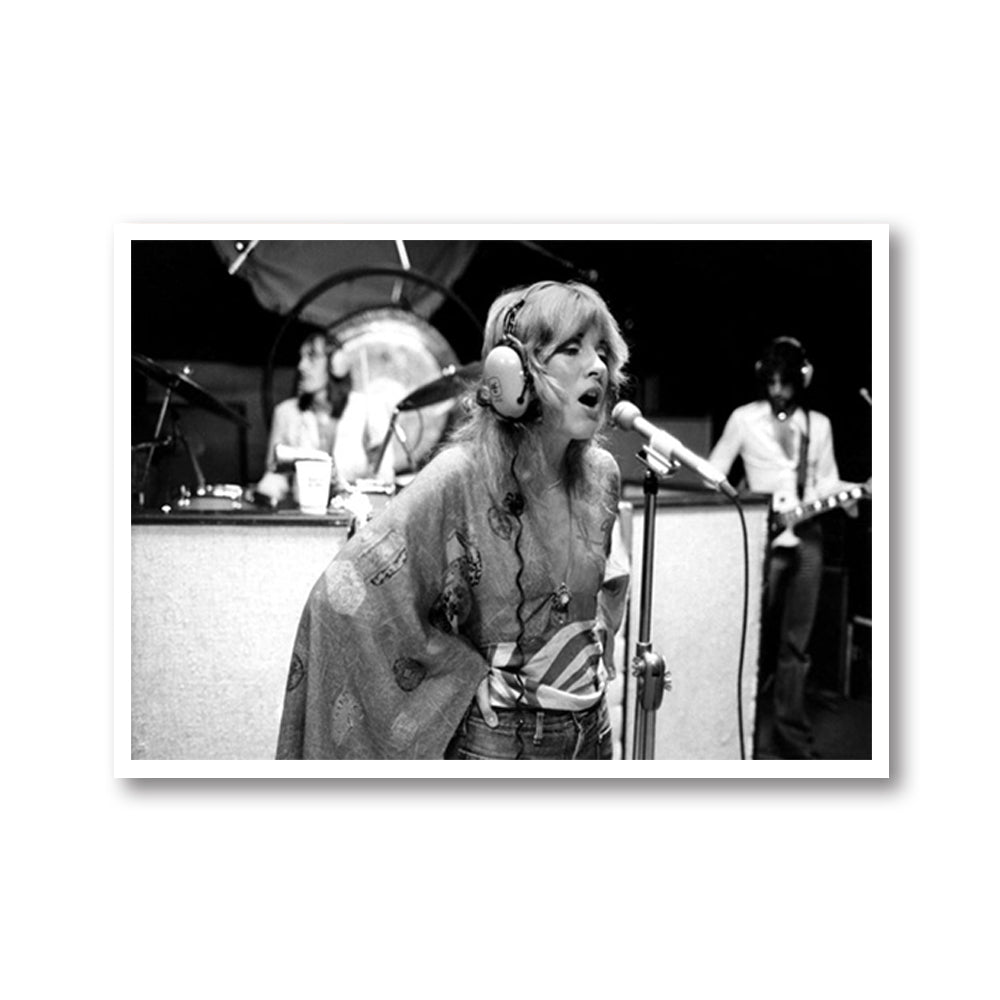 Wall Art - Stevie Nicks and Fleet wood Mac singing - Canvas Prints-Poster Prints