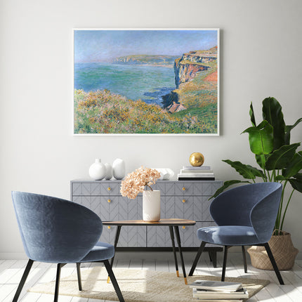 Wall Art - Cliff at Grainval By Monet - Canvas Prints-Poster Prints