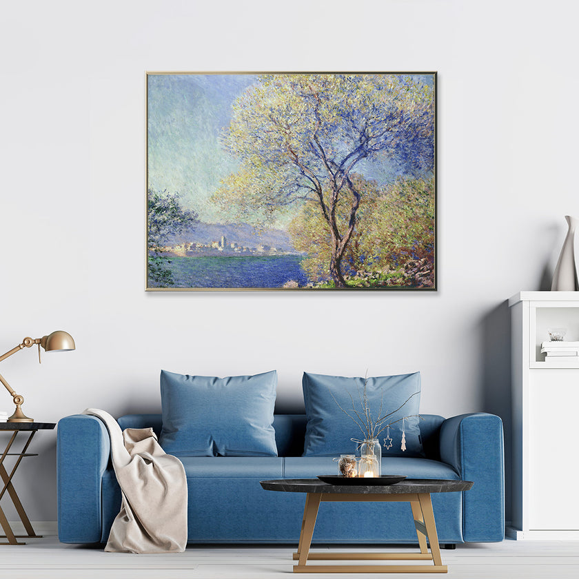 Wall Art - Antibes Seen from the Salis Gardens by Monet- Canvas Prints-Poster Prints