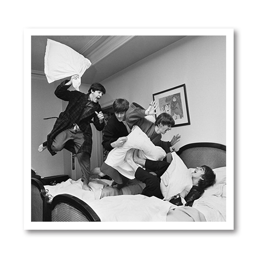 Wall Art - The Beatles Pillow Fight - Canvas Prints-Poster Prints