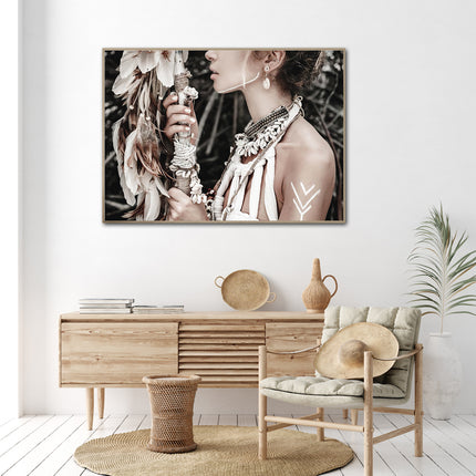 Wall art - BOHO Dreamer Girl- Canvas Prints - Poster Prints