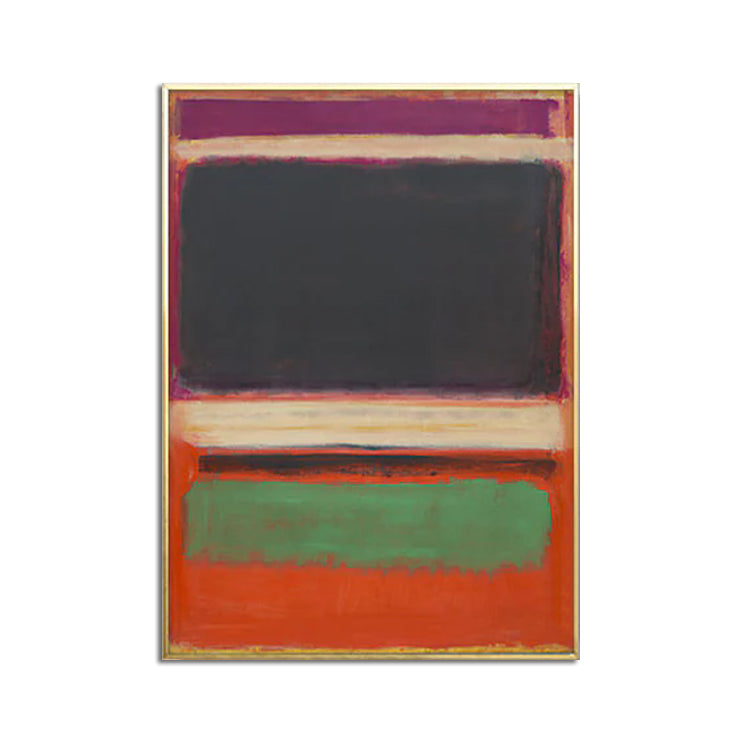 Wall Art - Black Orange Green By Mark Rothko - Canvas Prints-Poster Prints