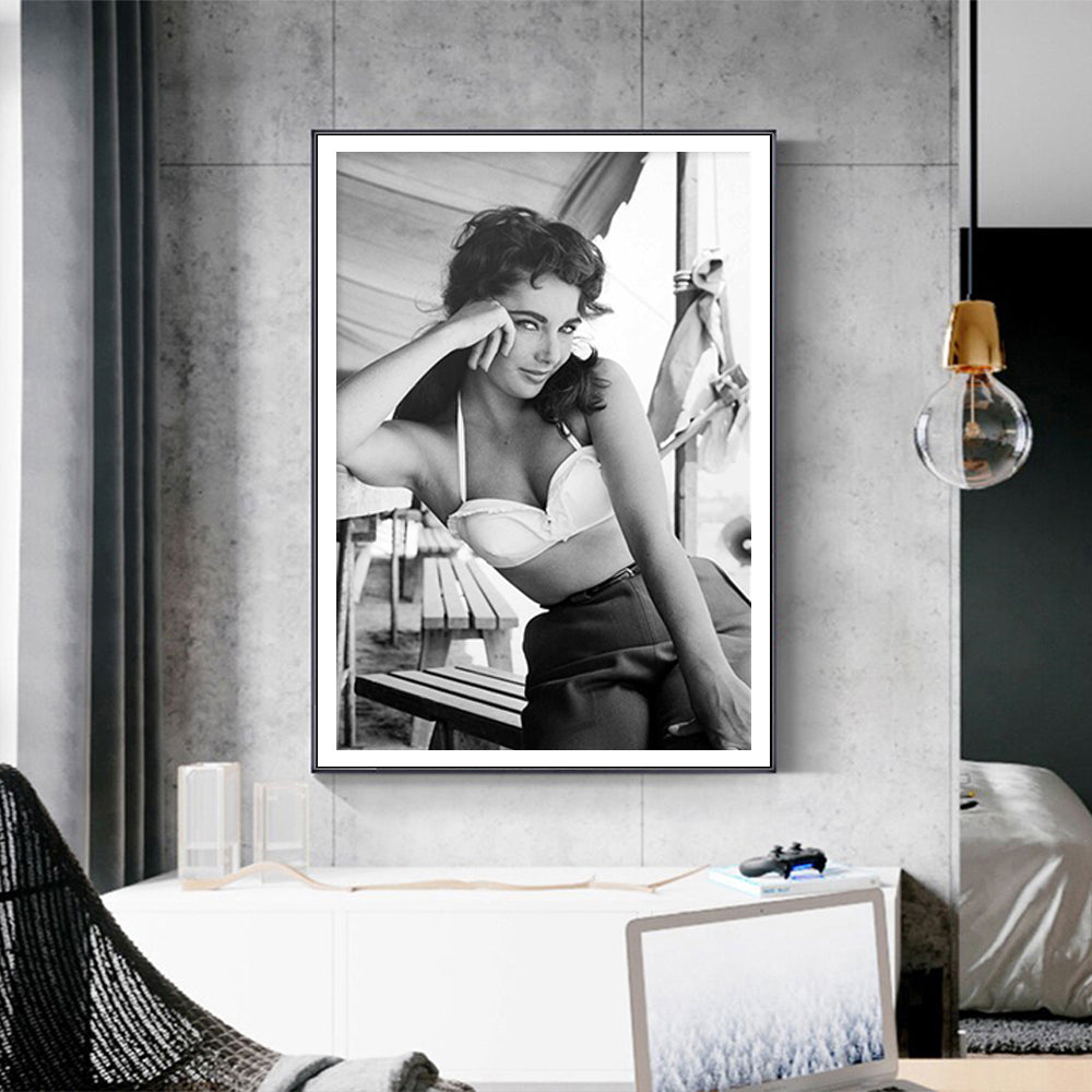Wall Art - Elizabeth Taylor Poster - Canvas Prints-Poster Prints