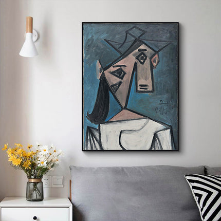 Wall Art - Head Of A Woman By Pablo Picasso - Canvas Prints-Poster Prints