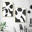 Wall art - Abstract Black White (2 sets)- Canvas Prints- Poster Prints
