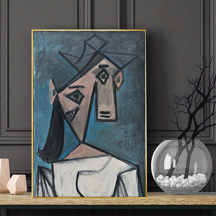 Wall Art - Head Of A Woman By Pablo Picasso - Canvas Prints-Poster Prints