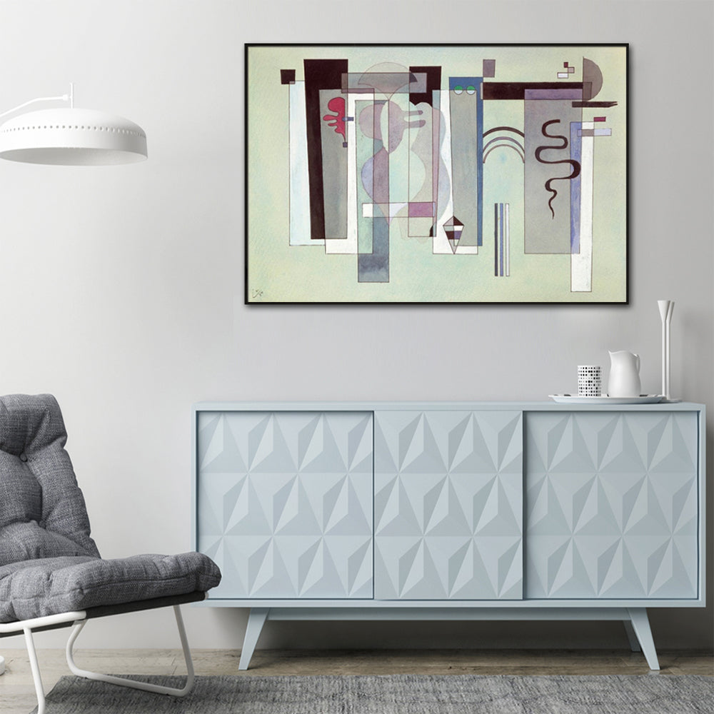 Wall Art - United Spaces By Wassily Kandinsky - Canvas Prints-Poster Prints