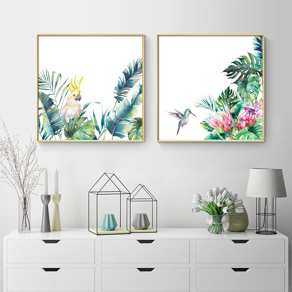 Wall Art - Forest Birds (2 sets)- Canvas Prints-Poster Prints