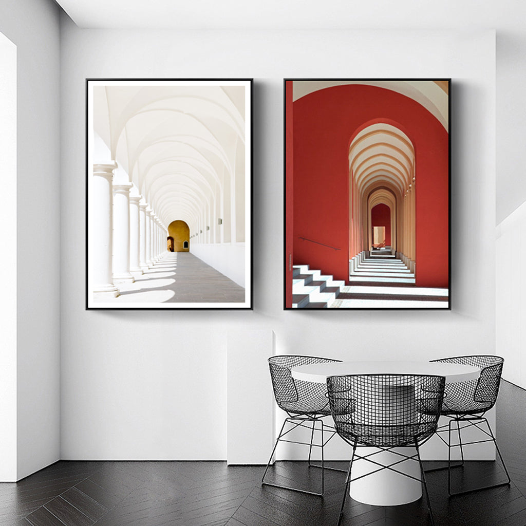 Wall Art - Long Corridor Style A- Poster Prints -Canvas Prints