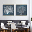 Wall Art - Blue Coral (2 sets)- Canvas Prints-Poster Prints