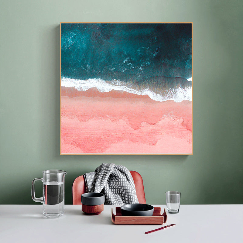 Wall Art - Marbled Pink Grey (2 sets)- Canvas Prints-Poster Prints
