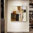 Wall Art - Abstract gold brown painting style- Canvas Prints-Poster Prints