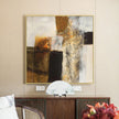Wall Art - Abstract gold brown painting style- Canvas Prints-Poster Prints