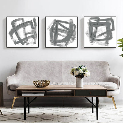 Wall Art - Opening Grey (3 sets) - Canvas Prints-Poster Prints