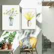 Wall Art -Yellow Flowers In Vases 3 sets - Poster Prints -Canvas Prints