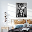 Wall Art - Woman Drinking On The Toilet - Canvas Prints-Poster Prints