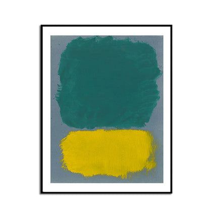 Wall Art - Green Yellow By Mark Rothko - Canvas Prints-Poster Prints