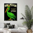 Wall Art -  King Pelican - Canvas Prints-Poster Prints