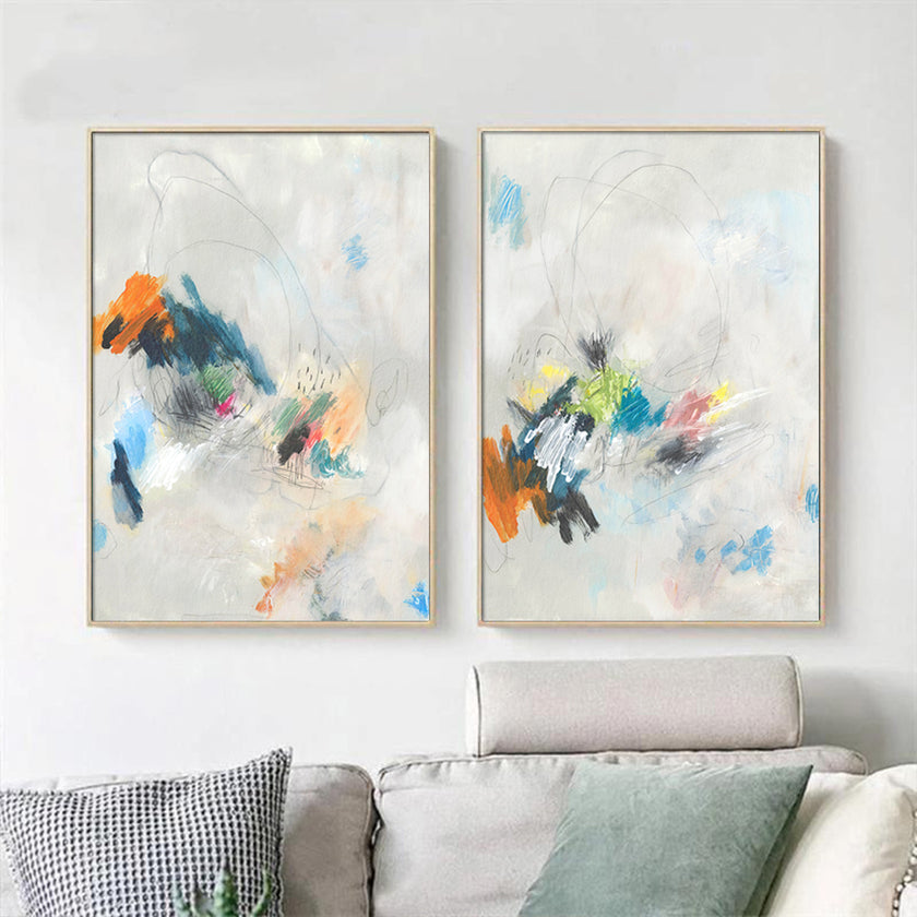 Wall art - Abstract Hues (2 sets)- Canvas Prints- Poster Prints