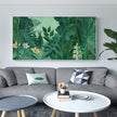 Botanical Art - The Equatorial Jungle Green Forest By Henri Rousseau - Canvas Prints-Poster Prints