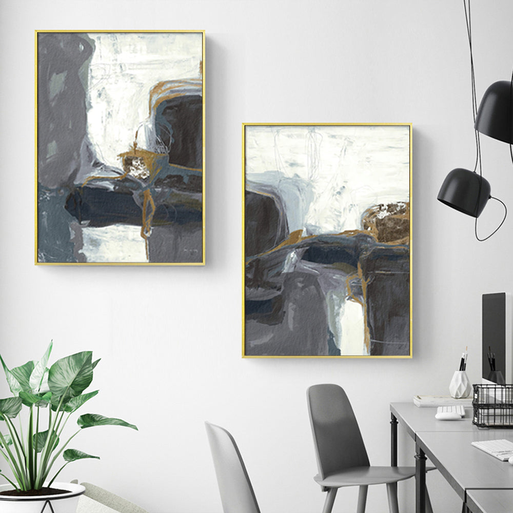Wall art - Grey Blush 2 sets I- Canvas Prints- Poster Prints
