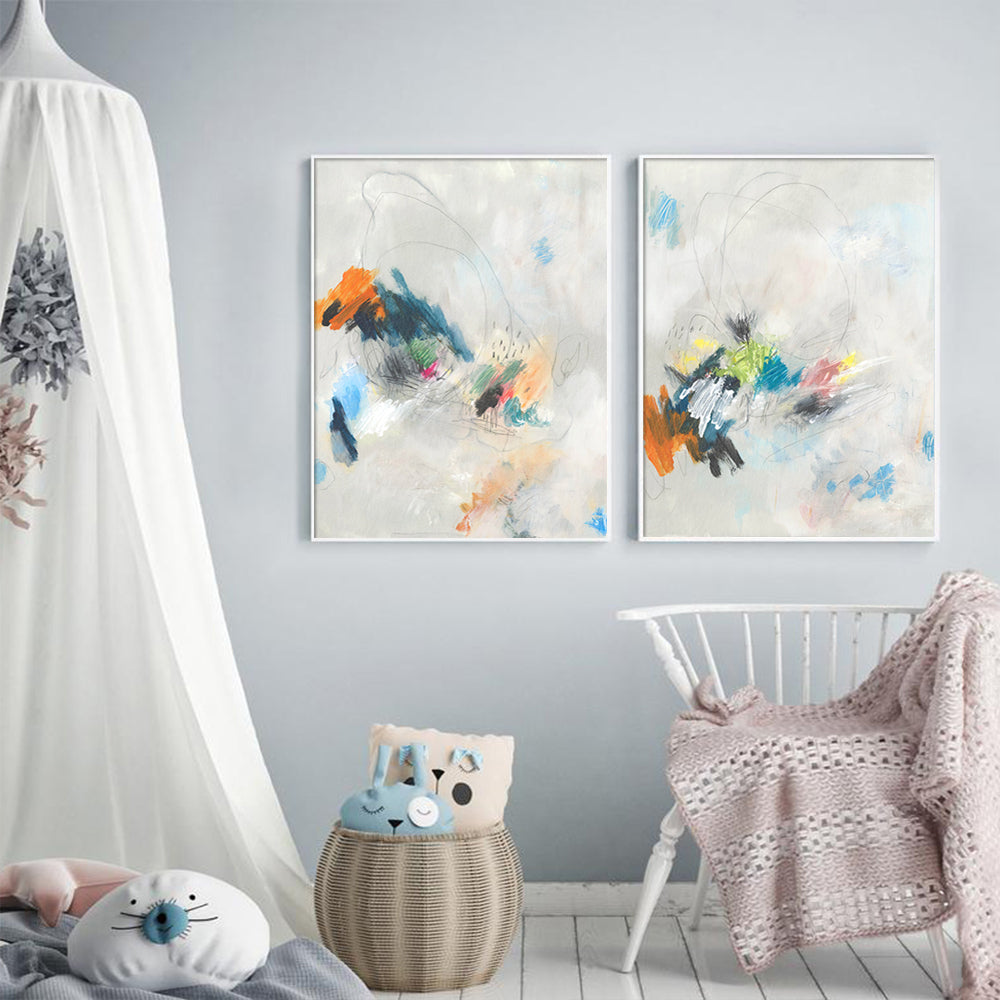 Wall art - Abstract Hues (2 sets)- Canvas Prints- Poster Prints