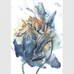 Wall Art -Watercolor Style Abstract Flower 3 sets - Poster Prints -Canvas Prints