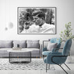 Wall Art - President John F Kennedy smoking a Marijuana Blunt- Canvas Prints-Poster Prints