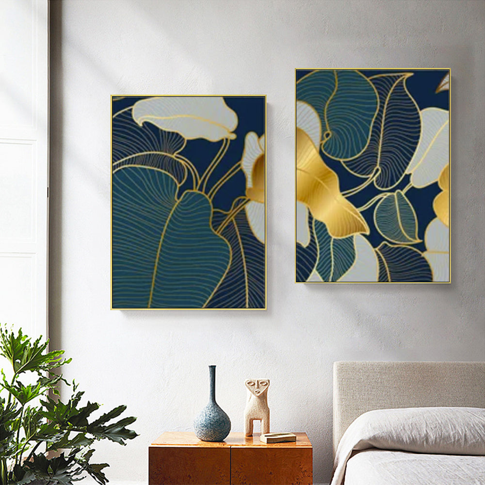 Wall art - Abstract Monstera (2 sets)- Canvas Prints- Poster Prints