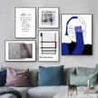 Wall Art - Figure Portrait Geometric - Poster Prints -Canvas Prints