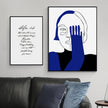 Wall Art - Figure Portrait Geometric - Poster Prints -Canvas Prints