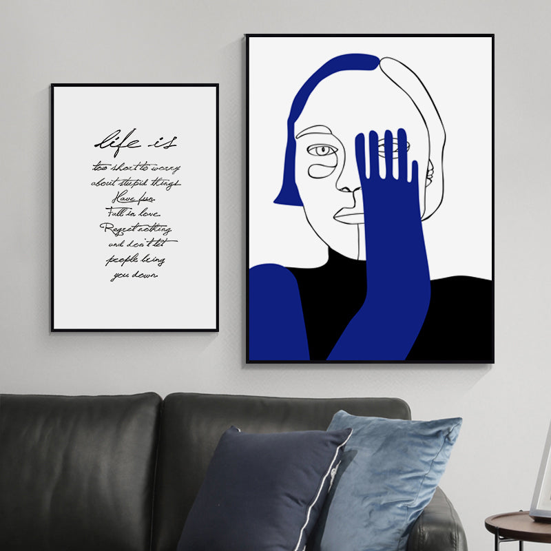 Wall Art - Figure Portrait Geometric - Poster Prints -Canvas Prints