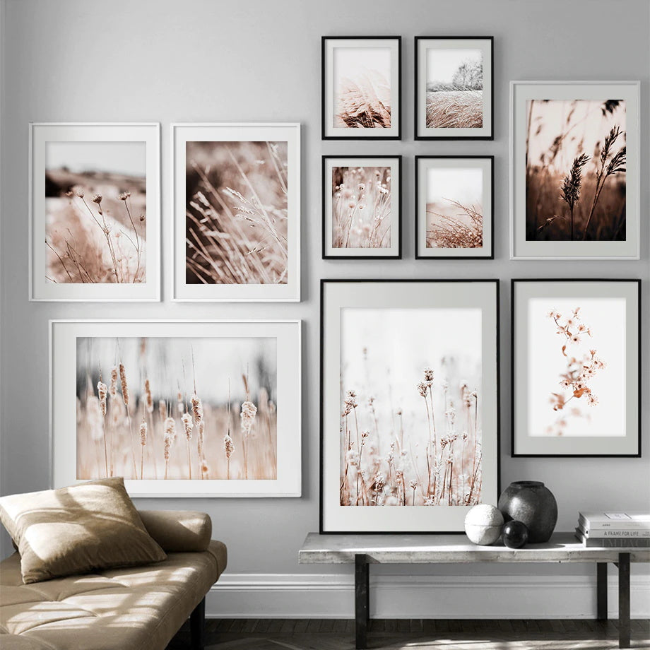 Wall Art - Grass (white serious) - Poster Prints -Canvas Prints