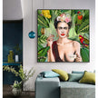 Wall Art - Self Portrait by Frida Kahlo - Canvas Prints-Poster Prints