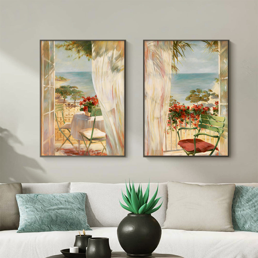 Wall art - Flowers Painting Style 2 sets- Canvas Prints- Poster Prints