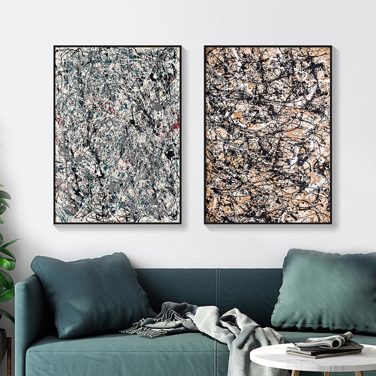 Wall art - Abstract Line 2 sets- Canvas Prints- Poster Prints
