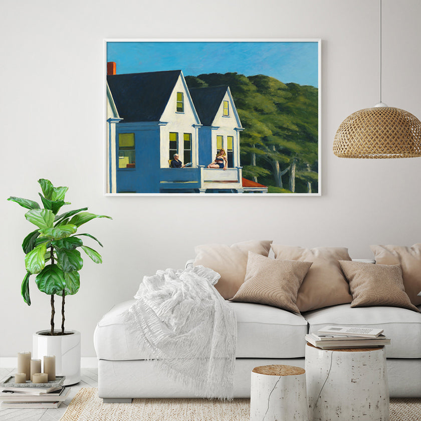 Wall Art - Second Story Sunlight By Edward Hopper - Canvas Prints-Poster Prints