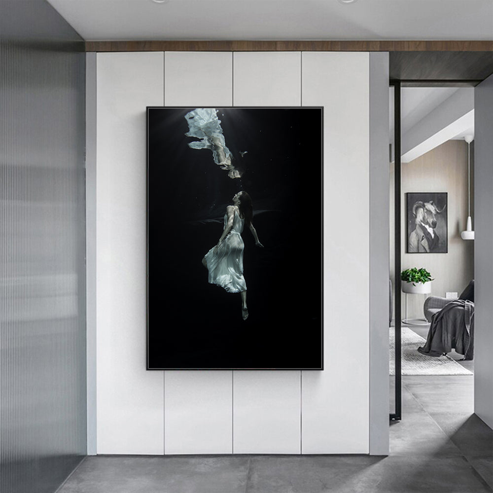 Wall art - Underwater Dancer (2 sets)- Canvas Prints- Poster Prints