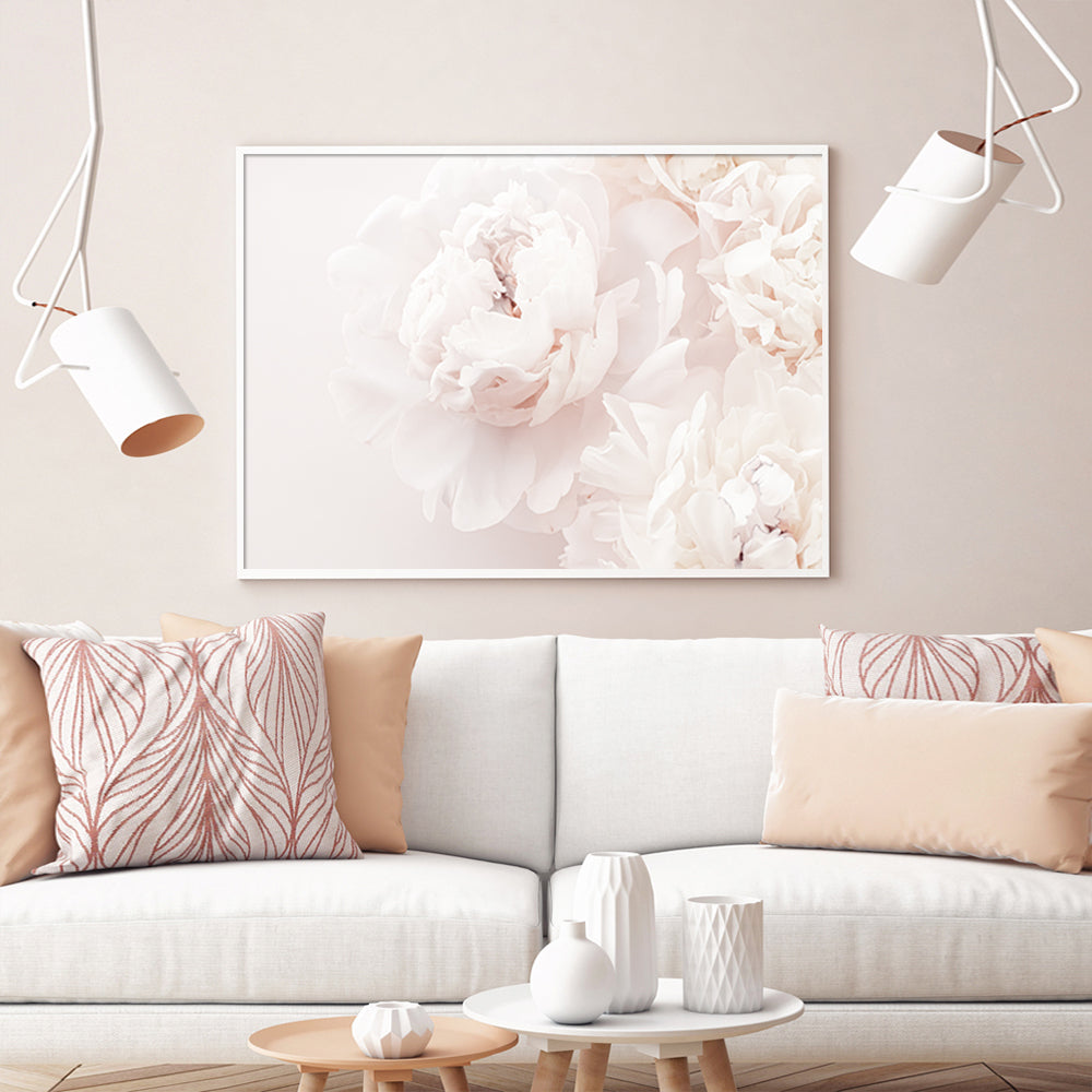 Wall Art - Peony In Bloom- Canvas Prints-Poster Prints