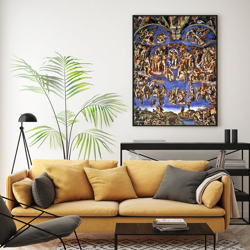 Wall Art - The Last Judgment By Michelangelo - Canvas Prints-Poster Prints